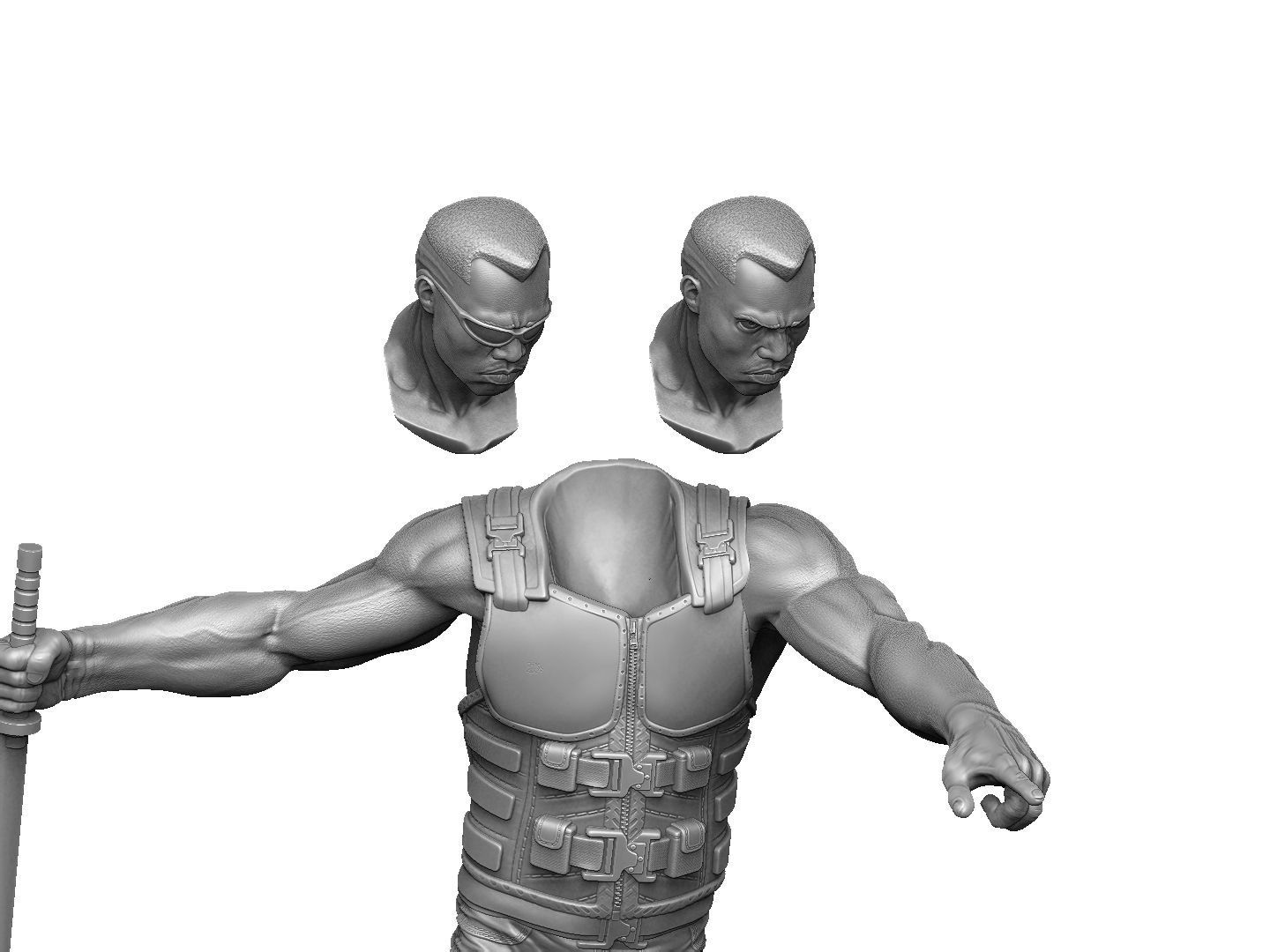 BLADE marvel STL FOR 3D PRINT 3D print model_25