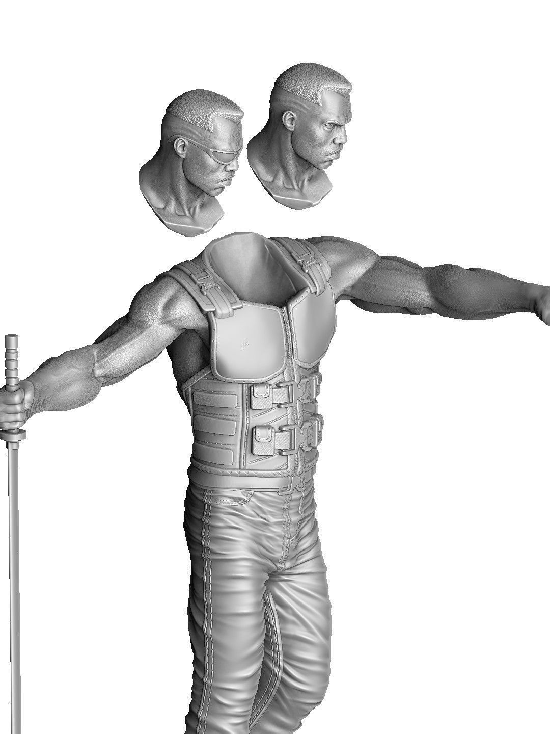 BLADE marvel STL FOR 3D PRINT 3D print model_14