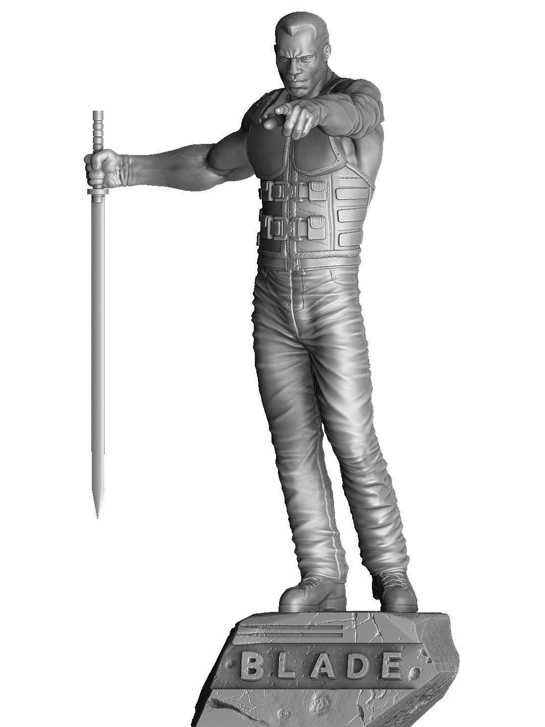 BLADE marvel STL FOR 3D PRINT 3D print model_15