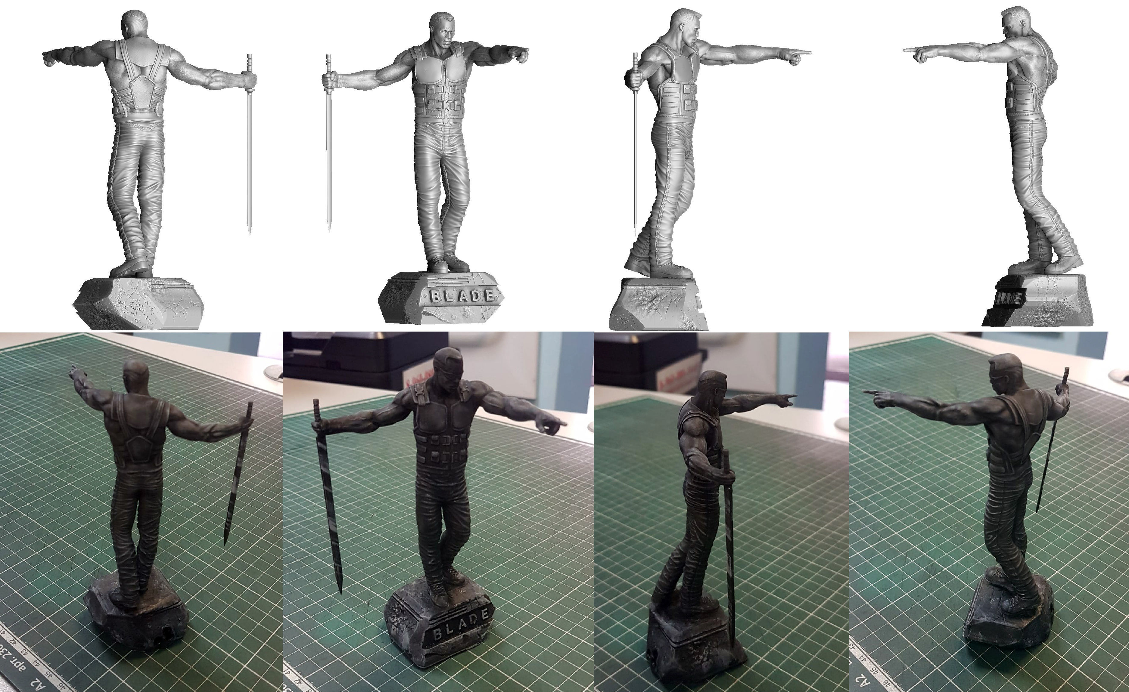 BLADE marvel STL FOR 3D PRINT 3D print model_2