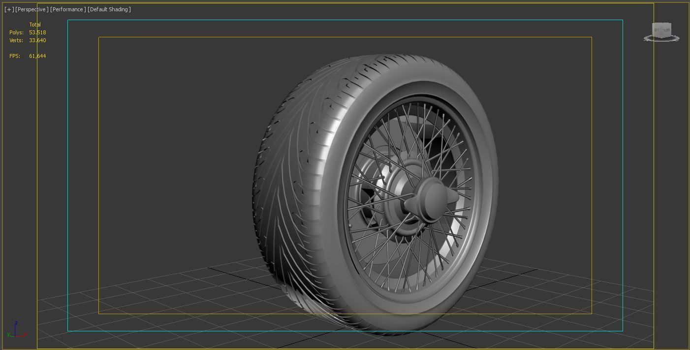 Realistic Wheel Tire 8 3D model_7