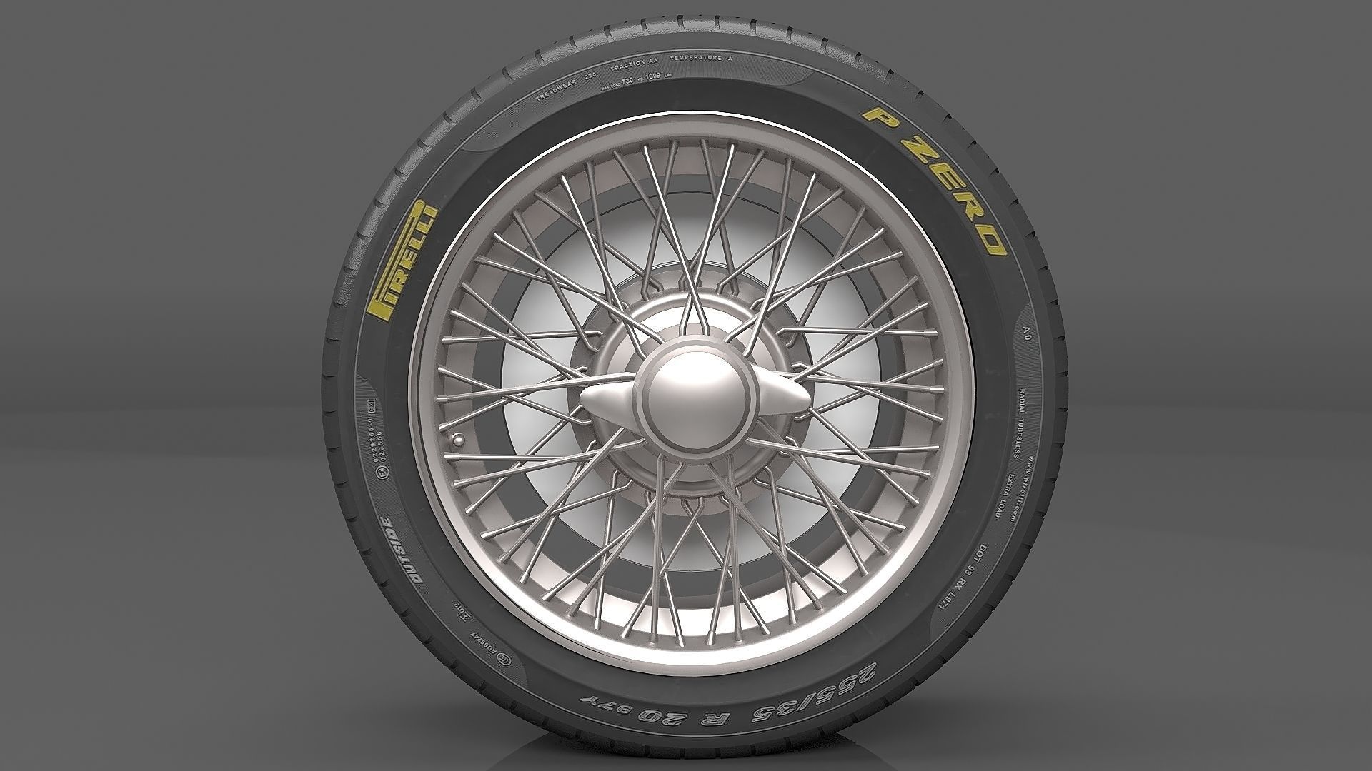 Realistic Wheel Tire 8 3D model_1