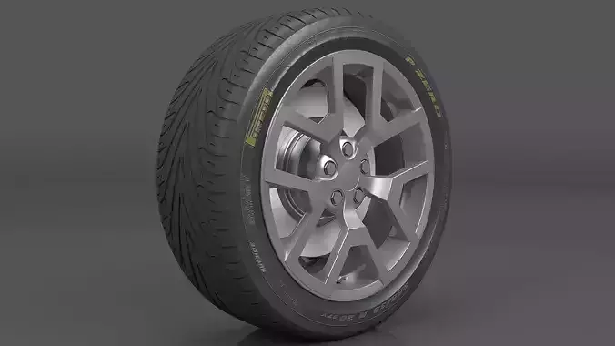 Realistic Wheel Tire 9