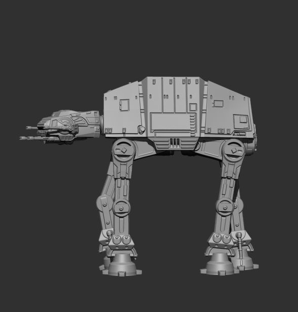 AT-AT Walker Model Kit  3D print model_2