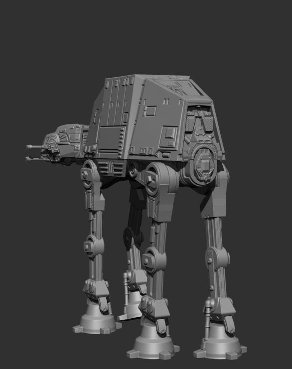AT-AT Walker Model Kit  3D print model_1