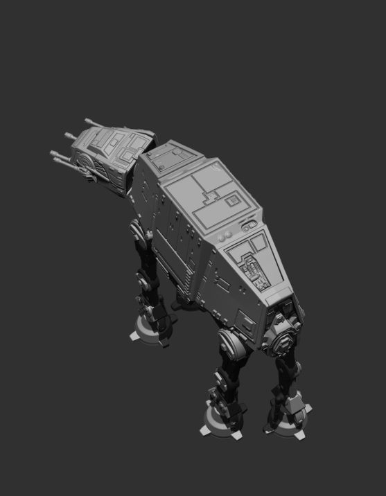 AT-AT Walker Model Kit  3D print model_4