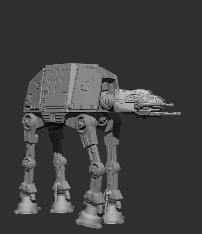 AT-AT Walker Model Kit  3D print model_3