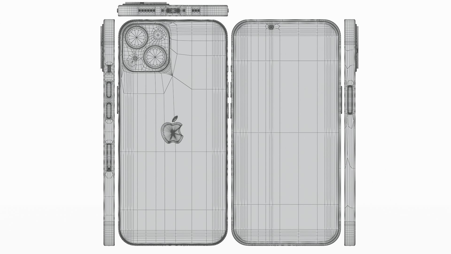 iPhone 14 RED 3D model_19