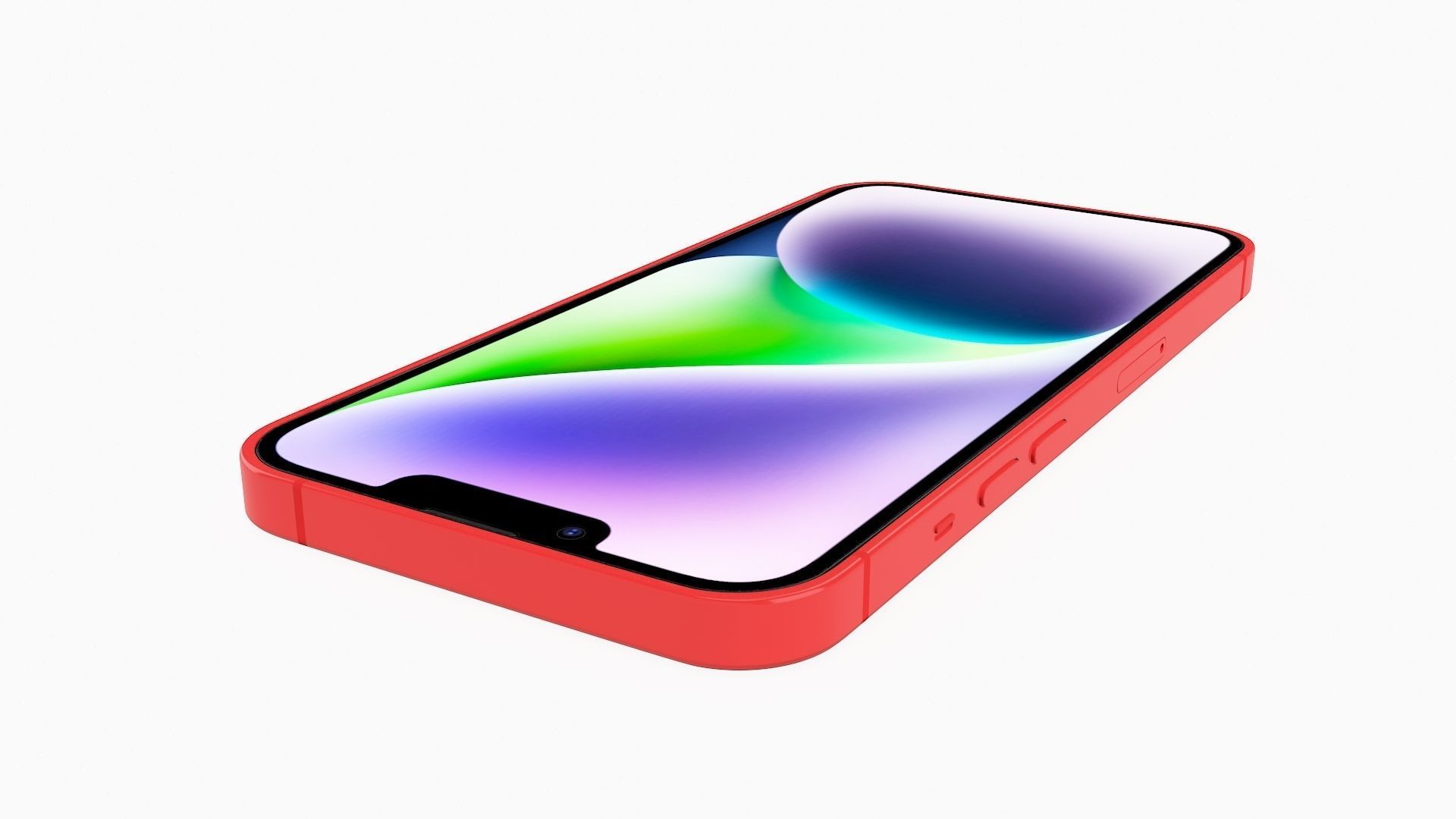 iPhone 14 RED 3D model_10