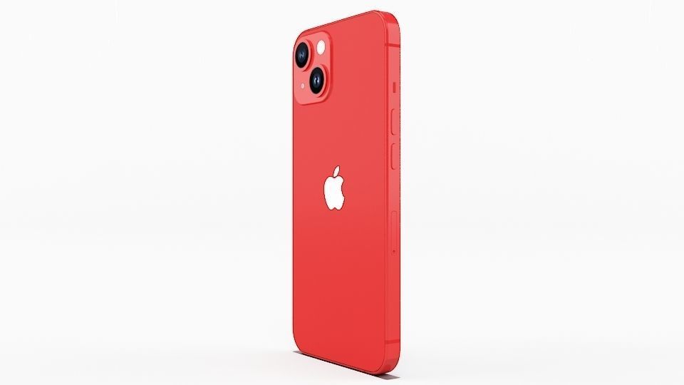 iPhone 14 RED 3D model_5