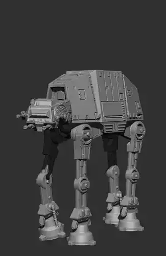  AT-AT Walker Solid version 3D print model