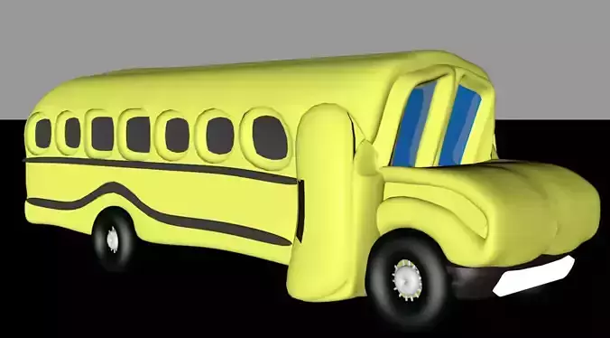 funny bus 3D model