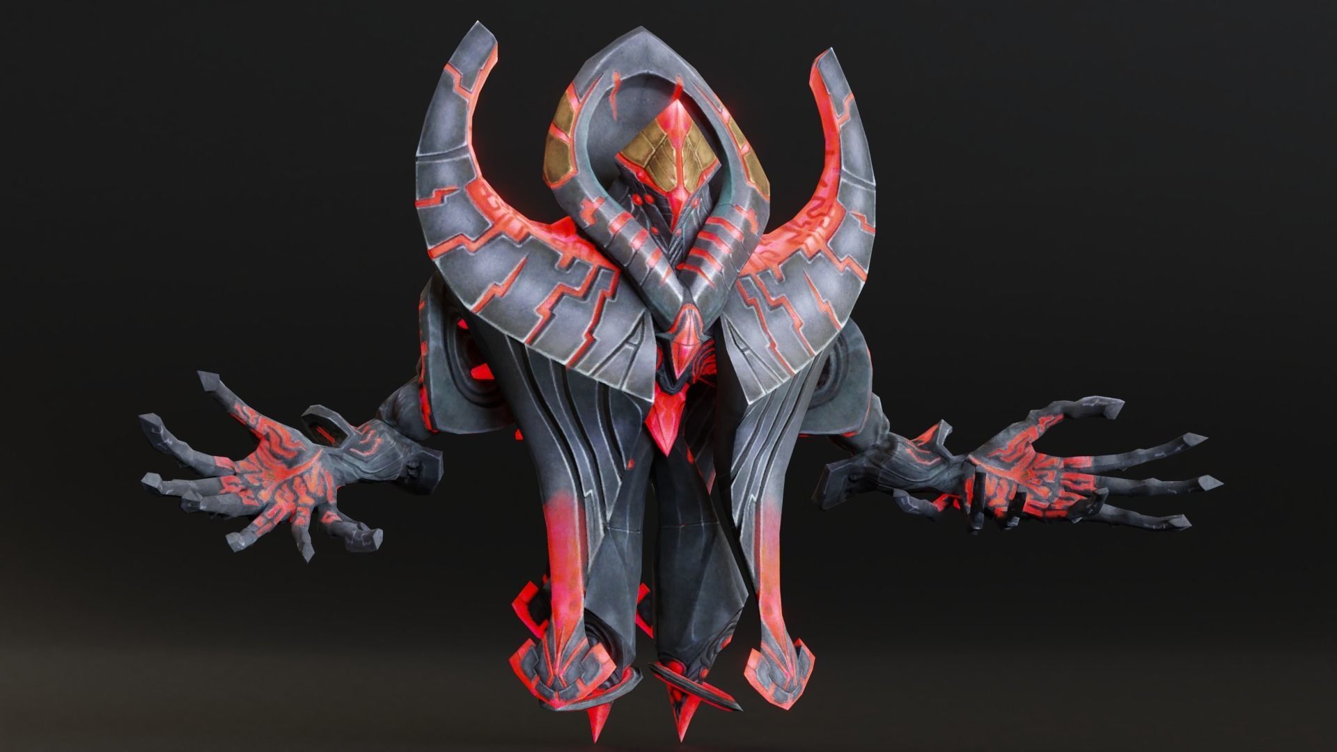 Argonite Shamalan Low-poly 3D model_3