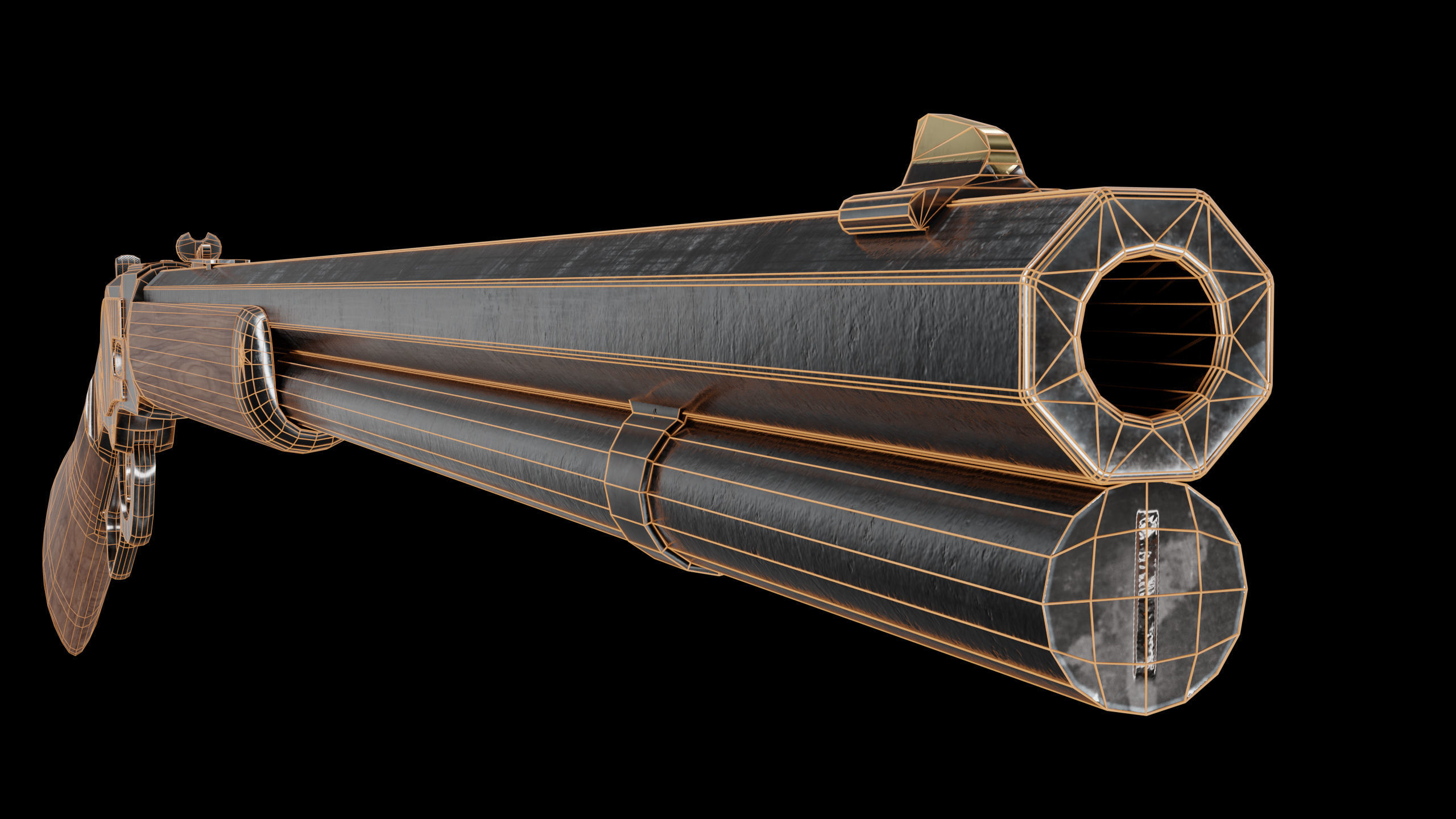 winchester 1873 3D model_11
