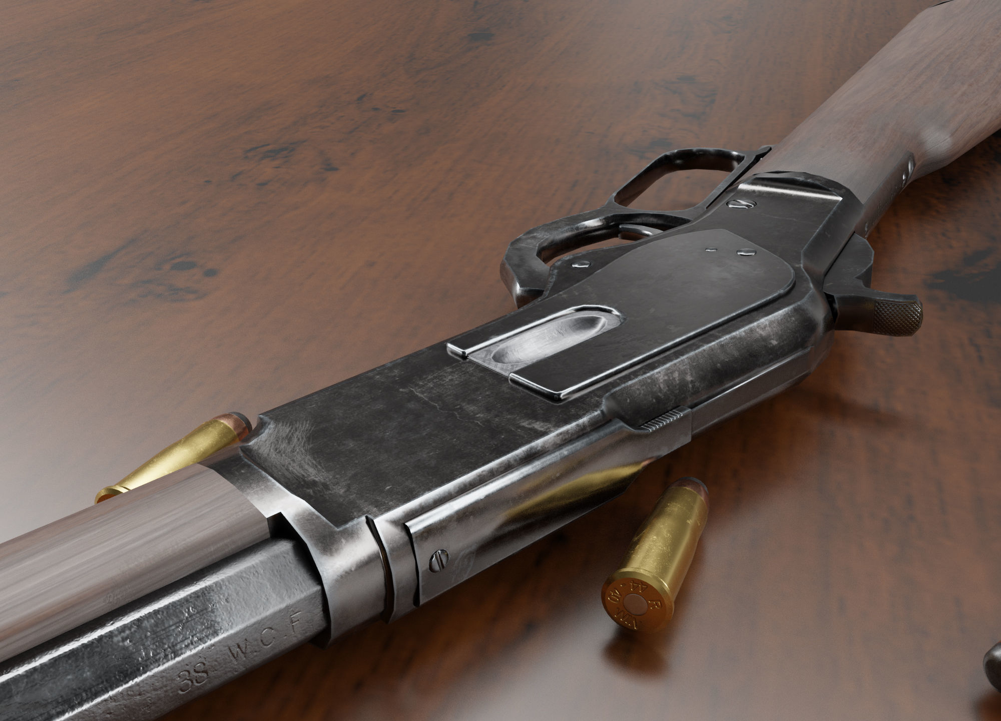 winchester 1873 3D model_2