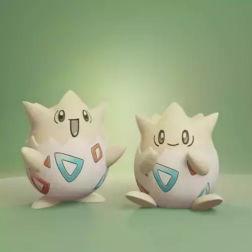 Pokemon - Togepi with 2 poses 3D print model