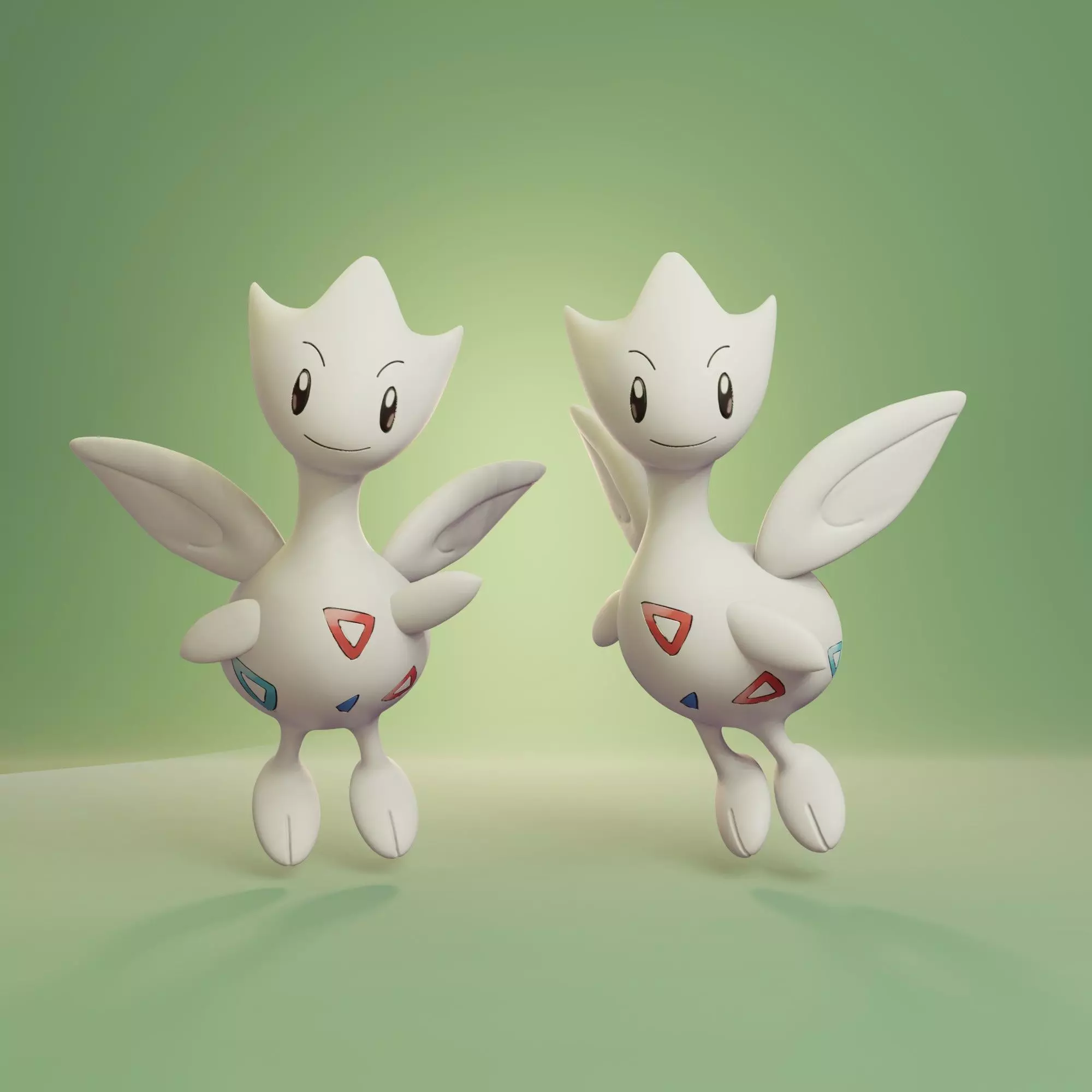 Pokemon - Togetic with 2 poses 3D print model