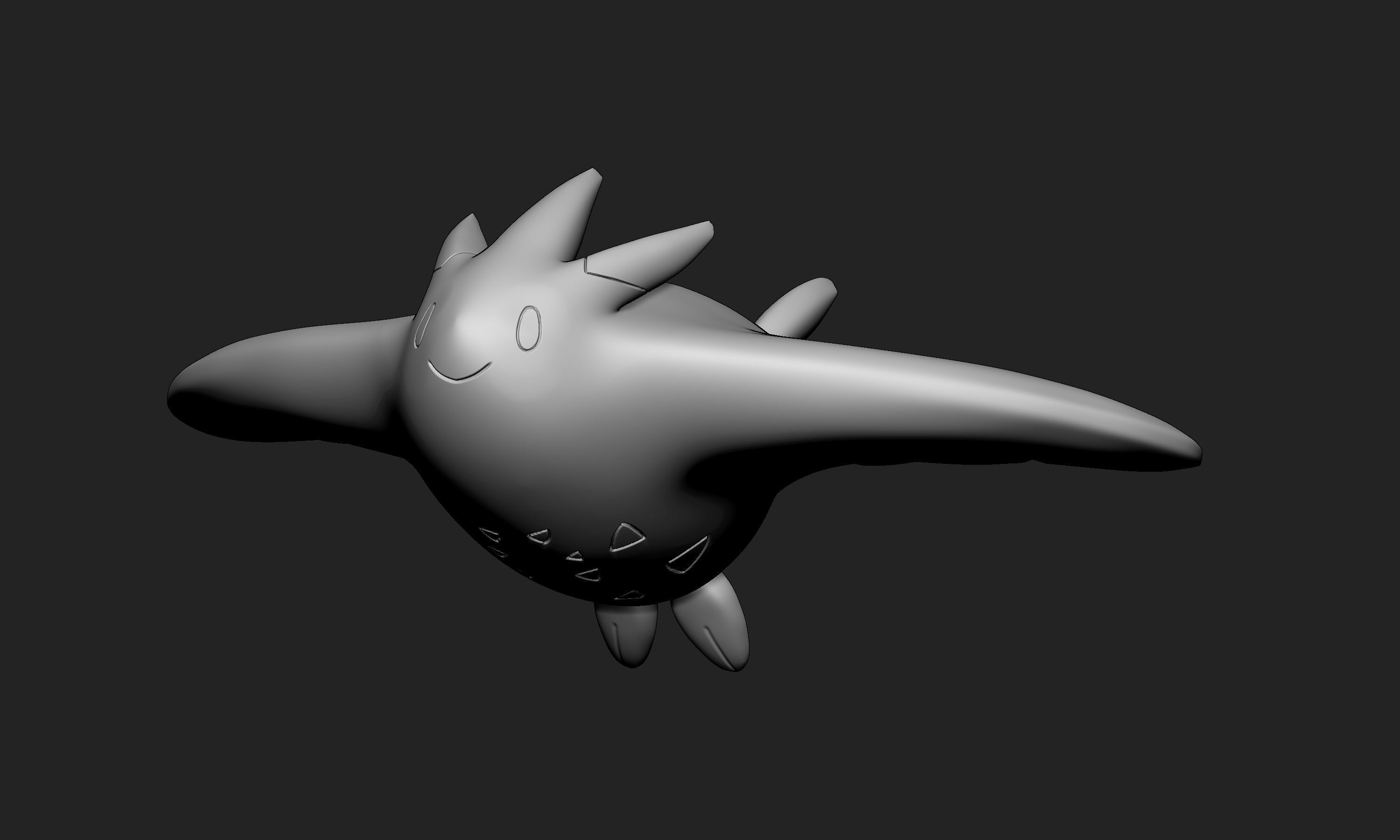 Pokemon - Togepi Togetic and Togekiss with 2 poses 3D print model_20