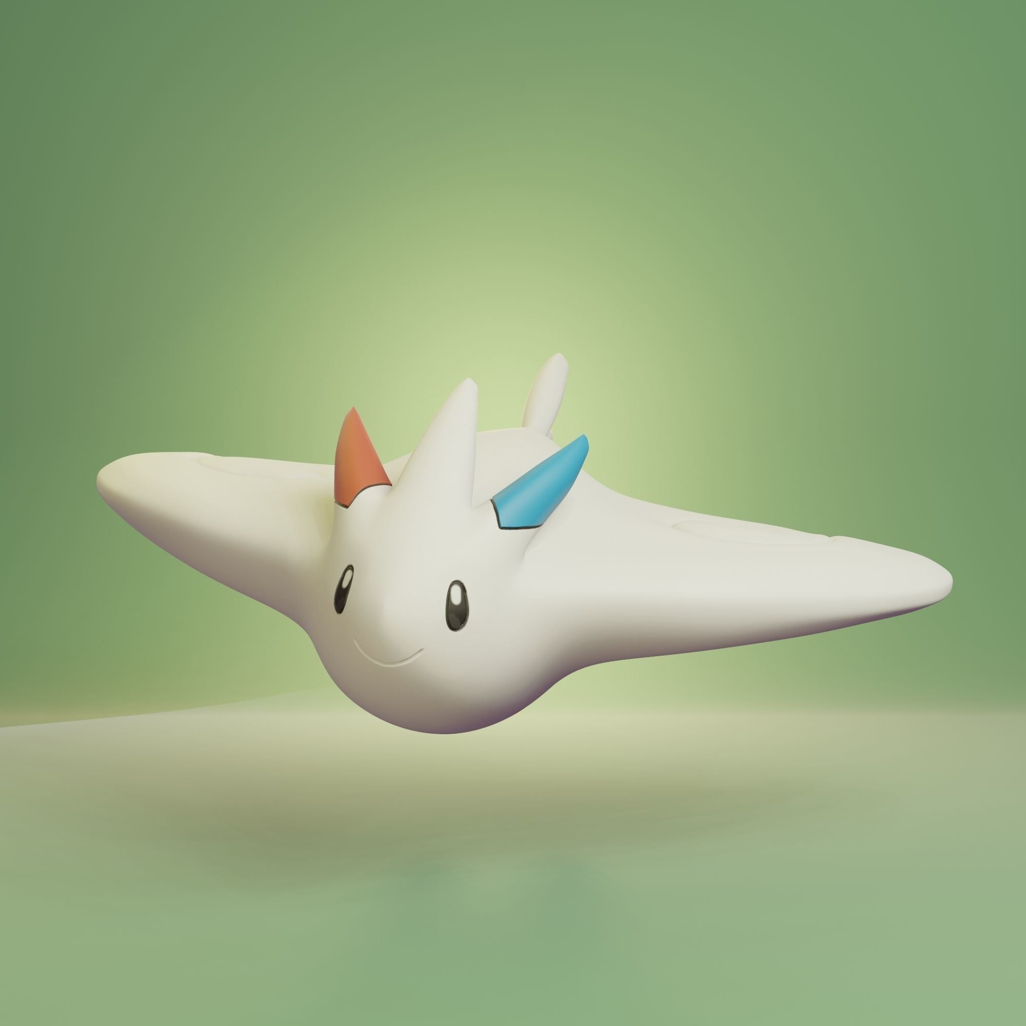 Pokemon - Togepi Togetic and Togekiss with 2 poses 3D print model_19