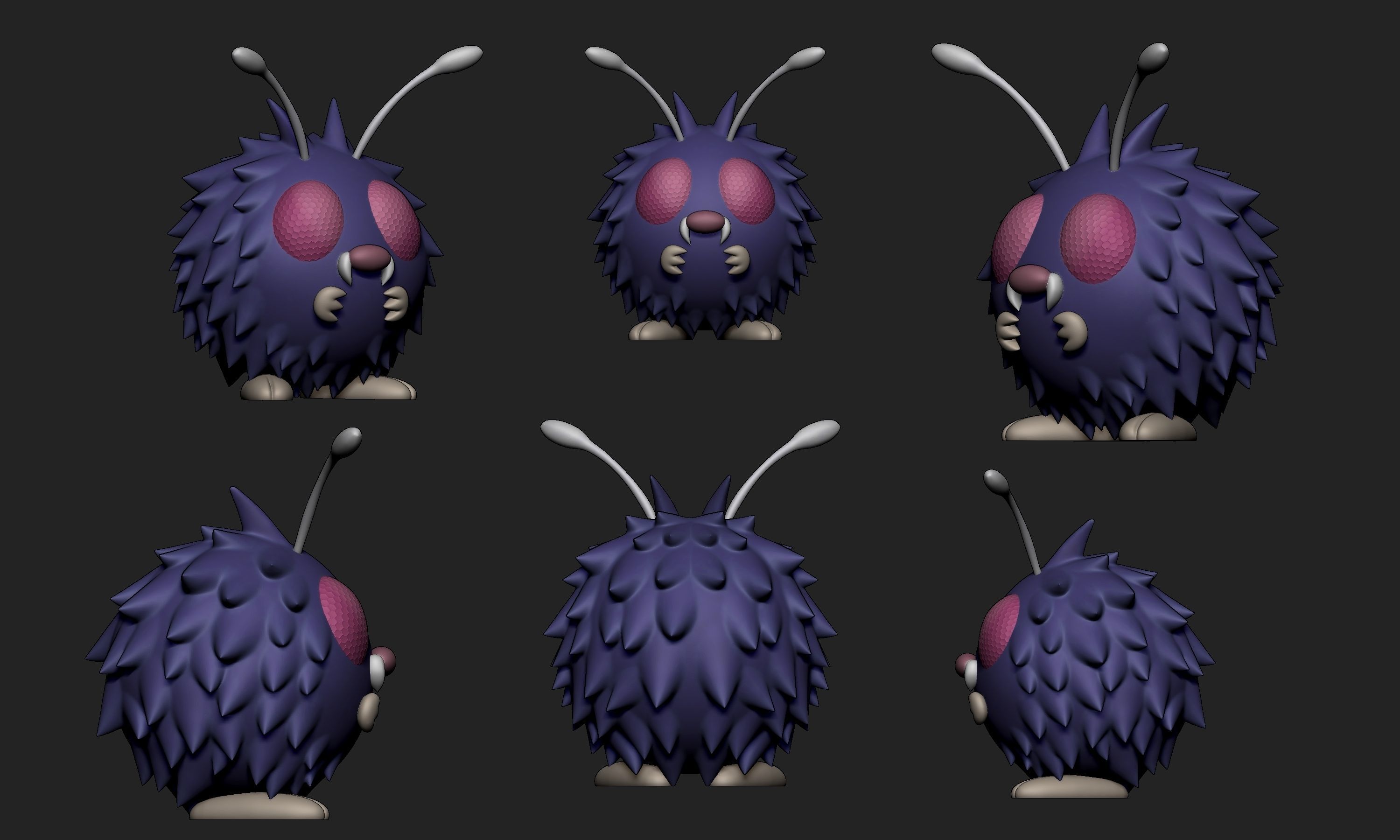 Pokemon - Venonat and Venomoth 3D print model_3