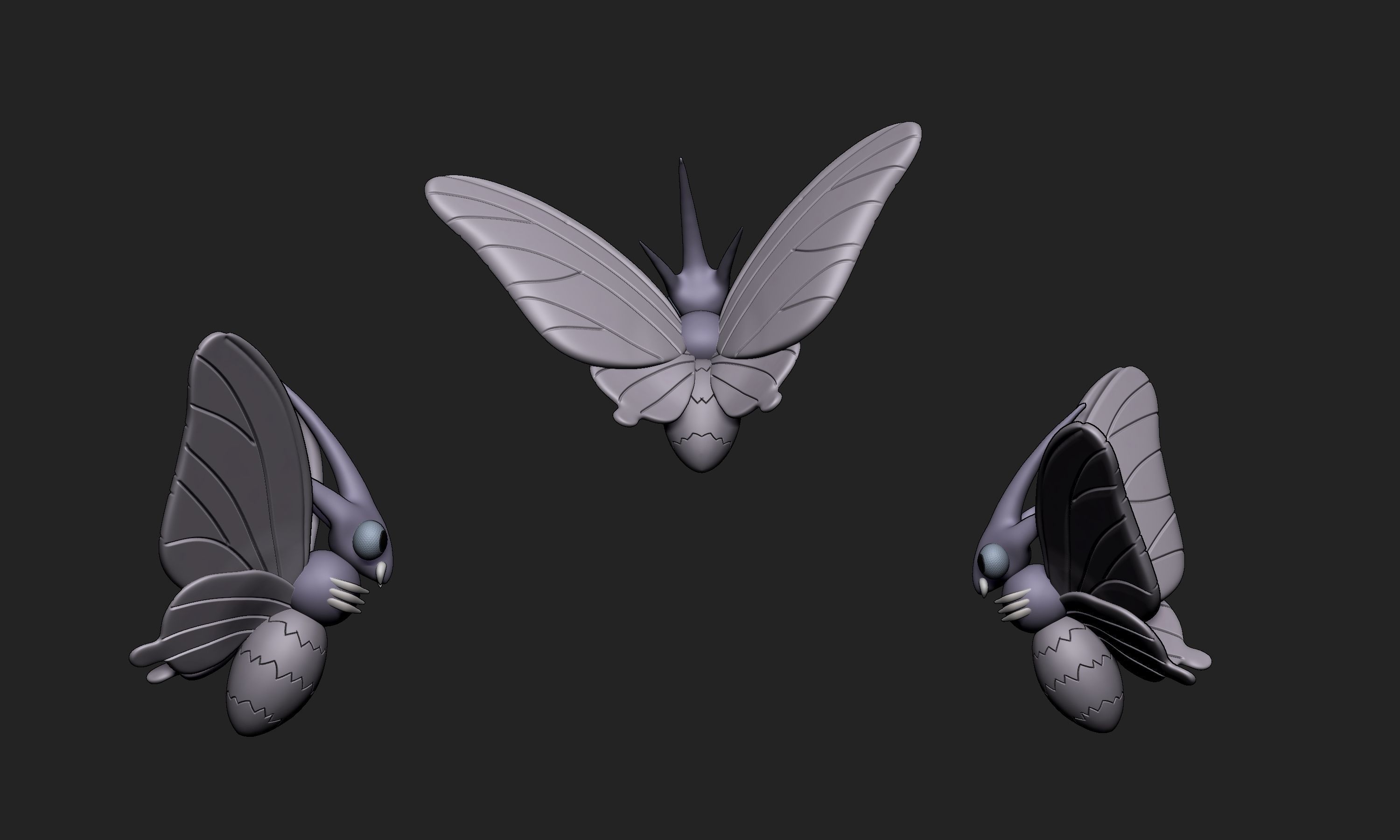 Pokemon - Venonat and Venomoth 3D print model_12