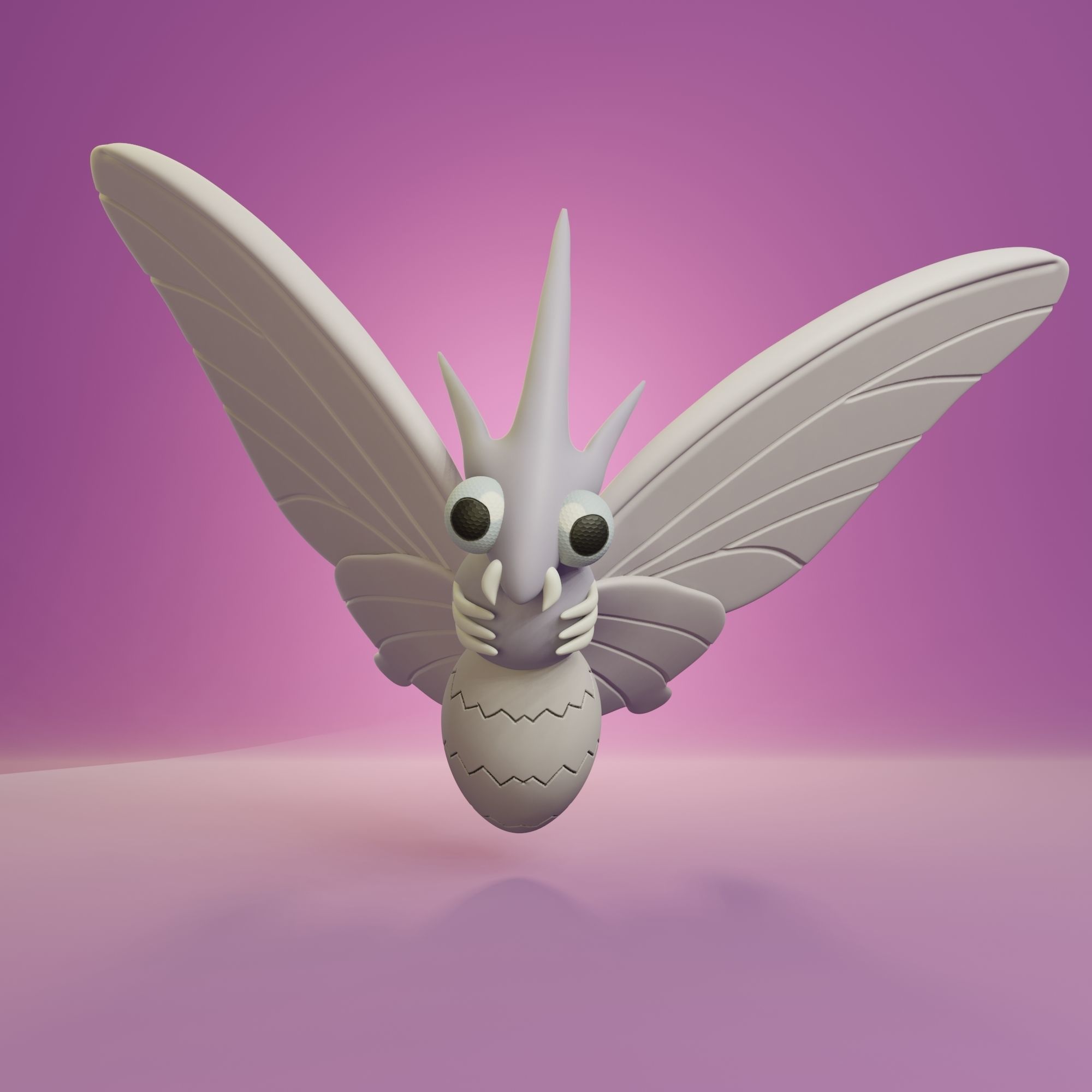 Pokemon - Venonat and Venomoth 3D print model_10