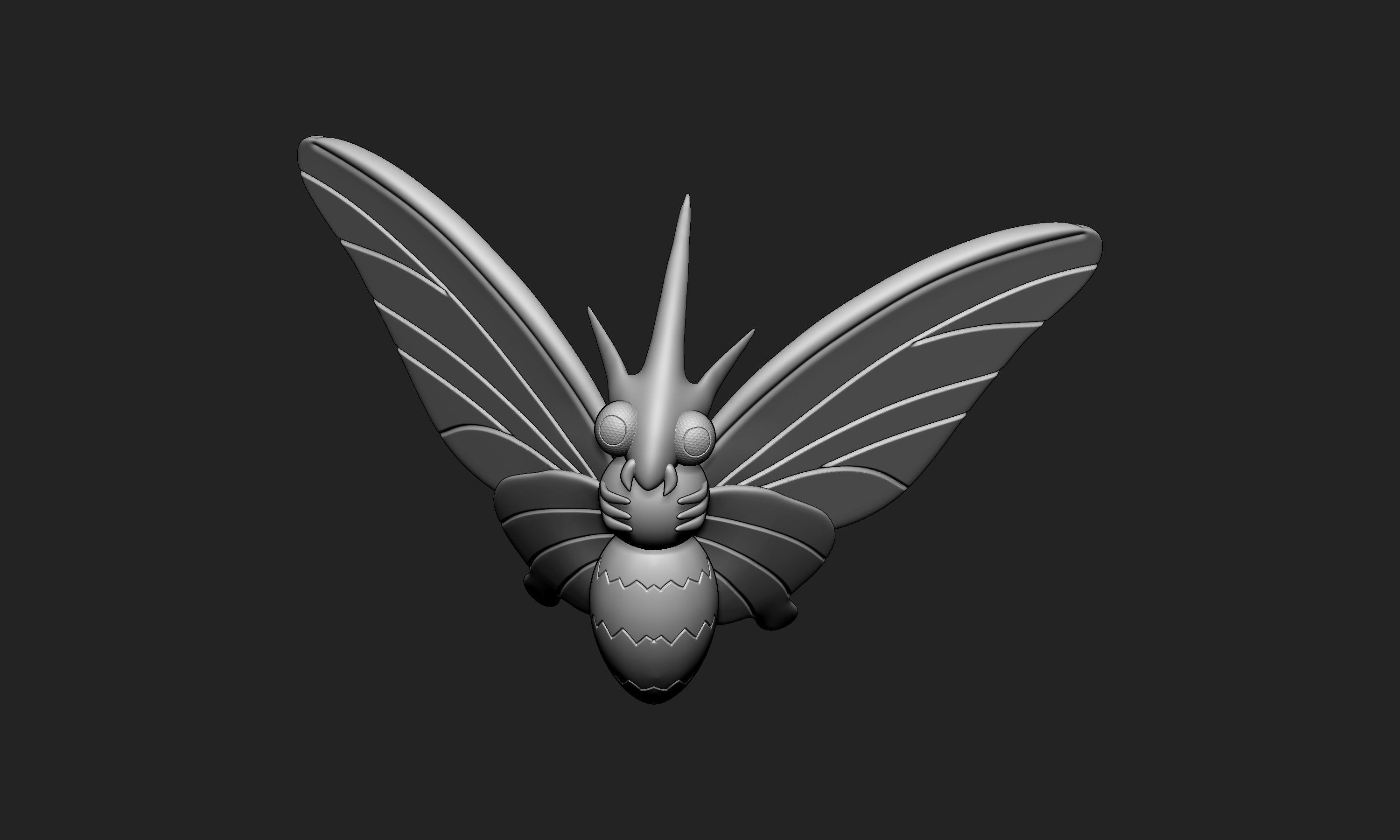 Pokemon - Venonat and Venomoth 3D print model_11
