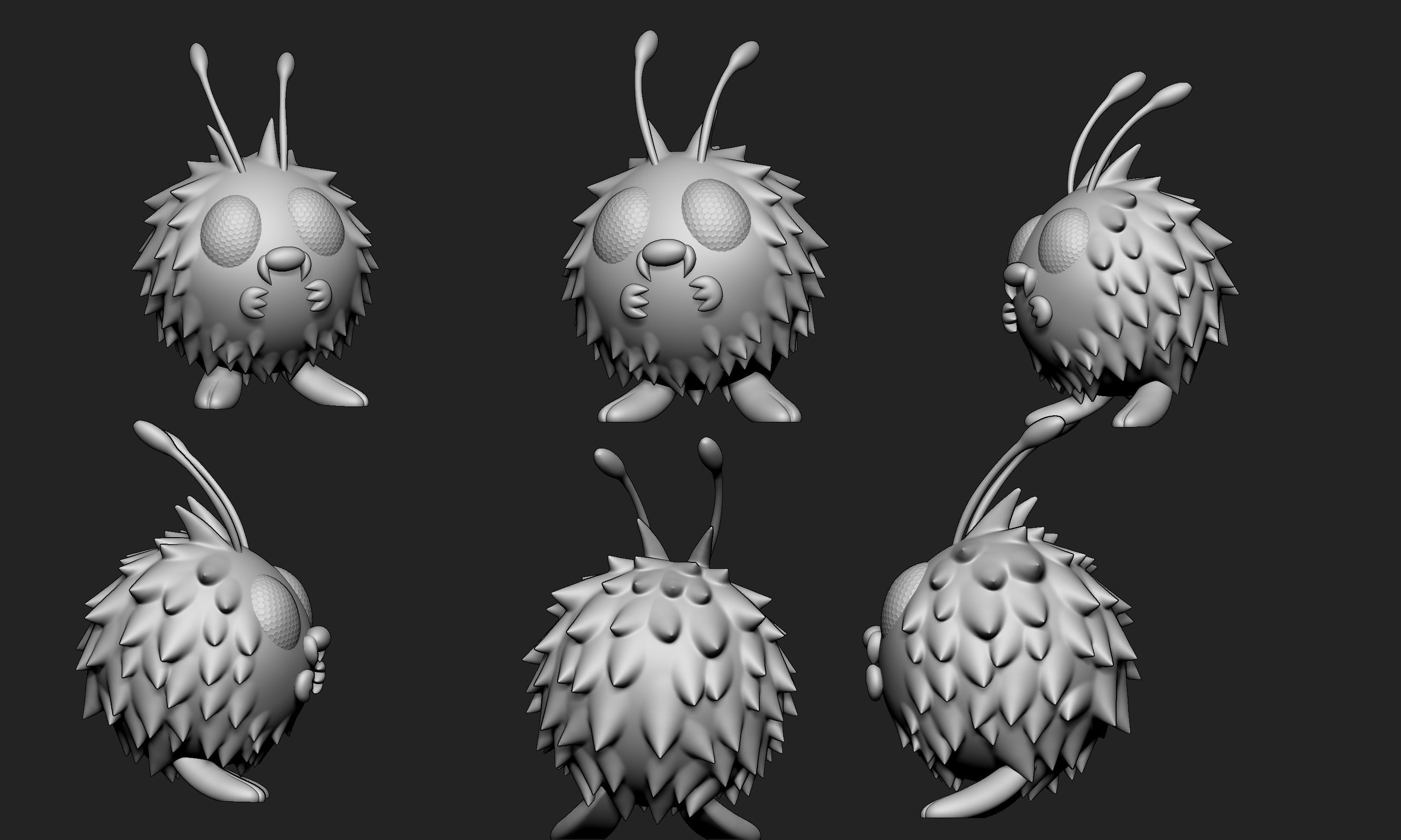 Pokemon - Venonat and Venomoth 3D print model_9