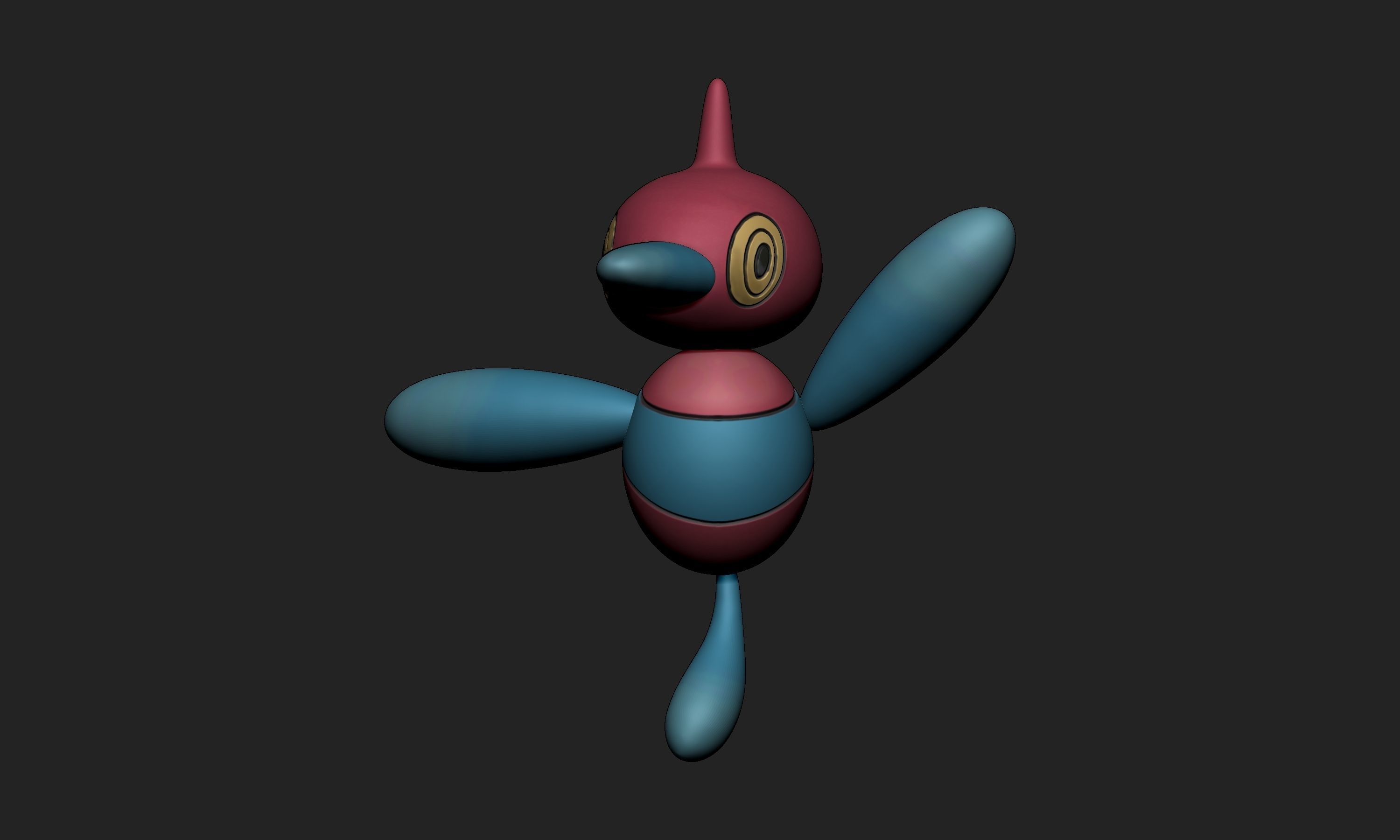 Pokemon - Porygon Z with 2 poses 3D print model_5