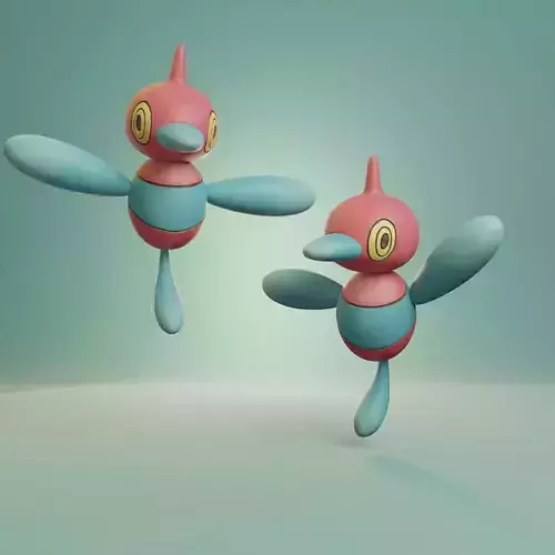 Pokemon - Porygon Z with 2 poses 3D print model