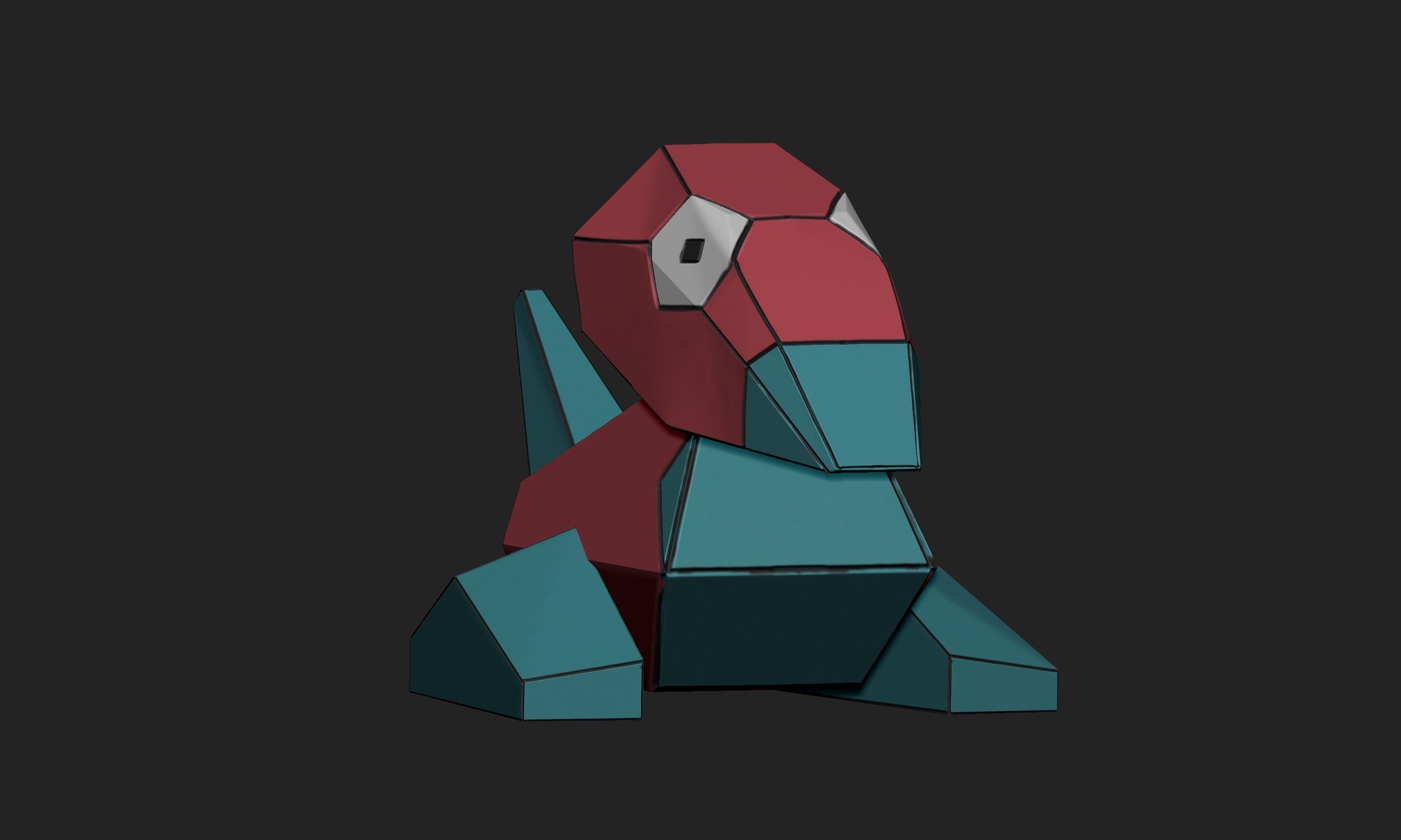 Pokemon - Porygon Porygon 2 and Porygon Z 3D print model_9