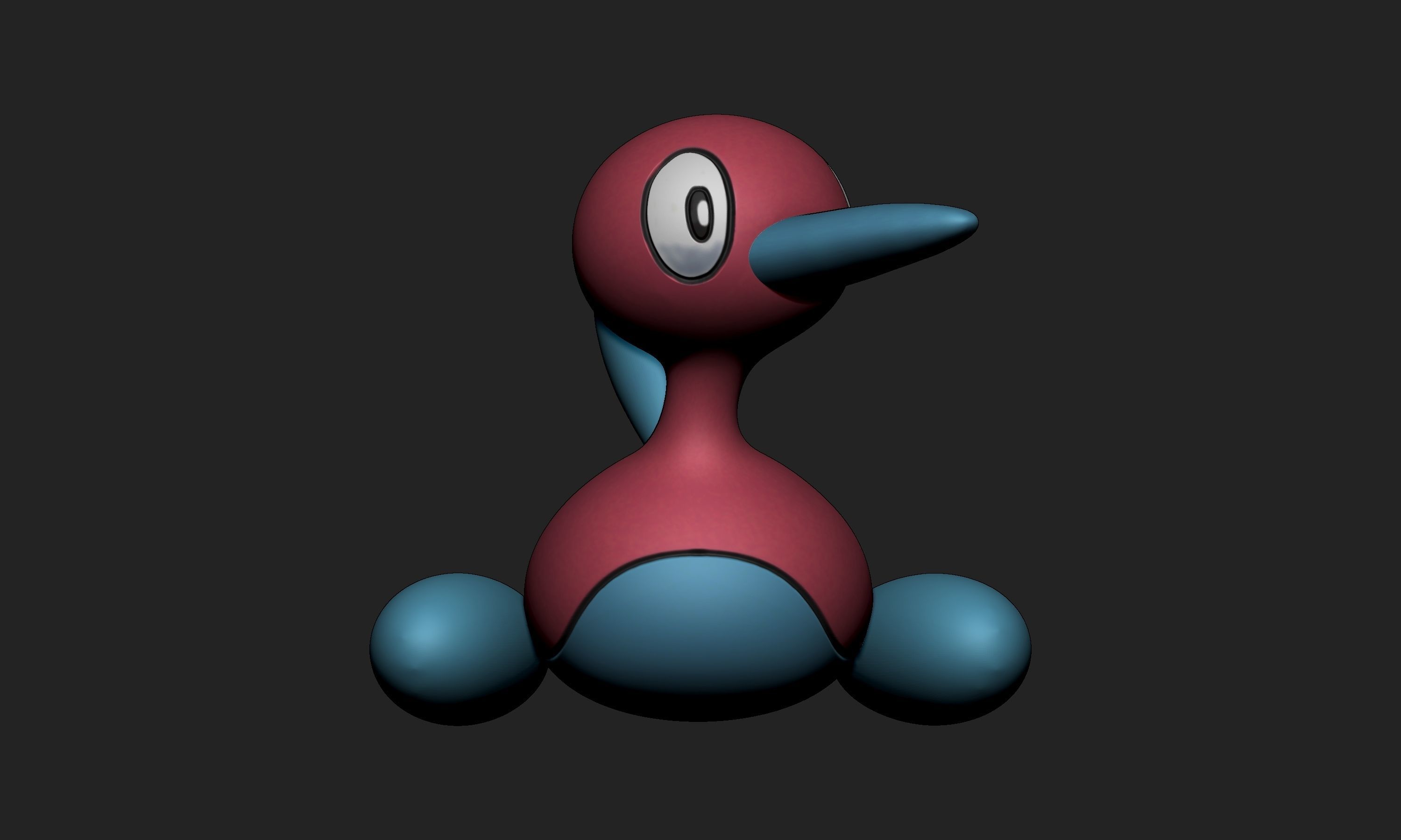 Pokemon - Porygon Porygon 2 and Porygon Z 3D print model_14