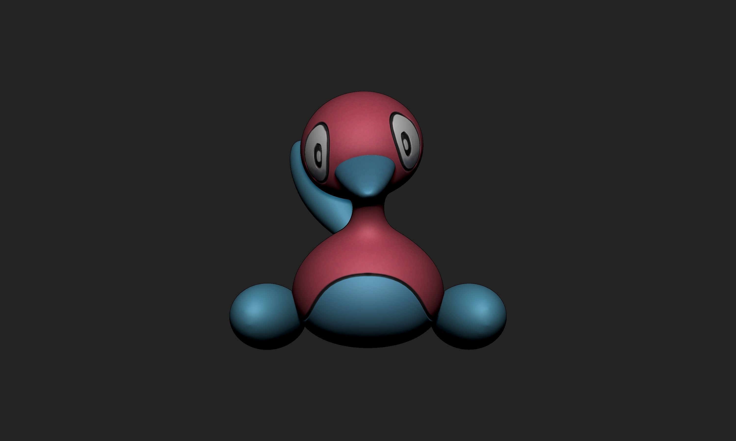 Pokemon - Porygon Porygon 2 and Porygon Z 3D print model_12