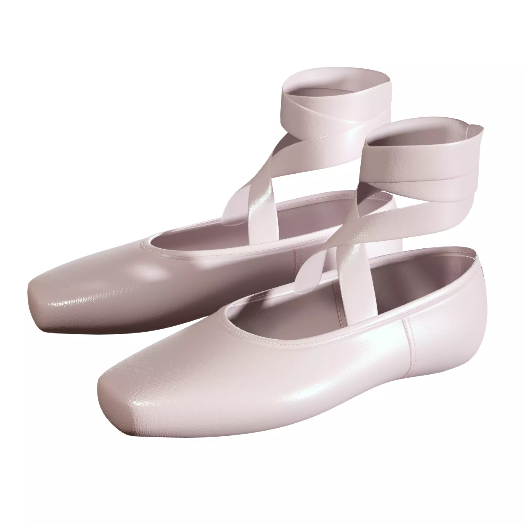 Ballet Shoes  Low-poly 3D model_0