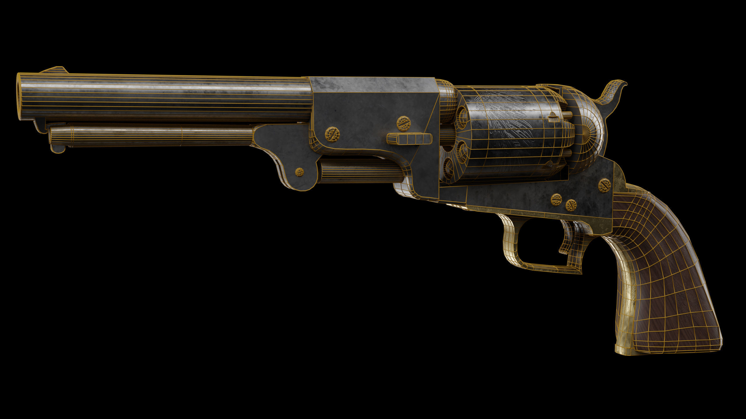 Colt Dragoon 3D model_11