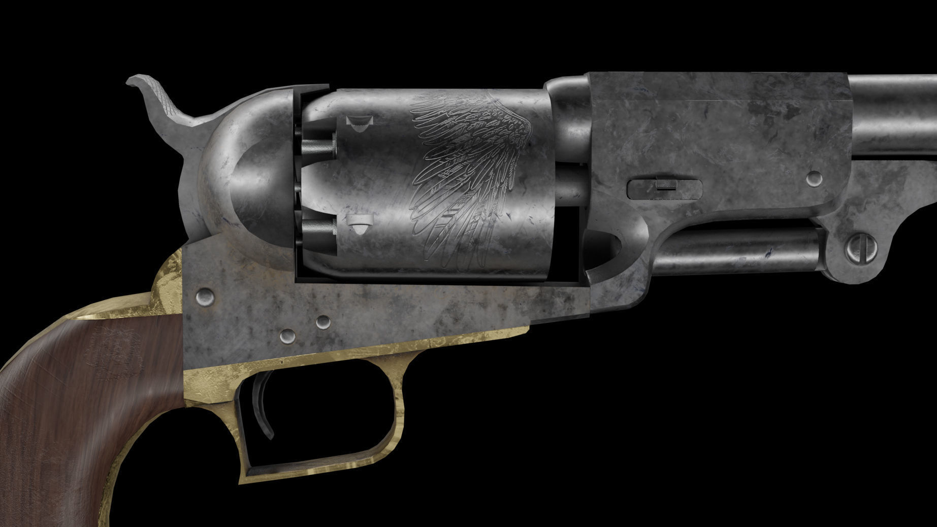 Colt Dragoon 3D model_6