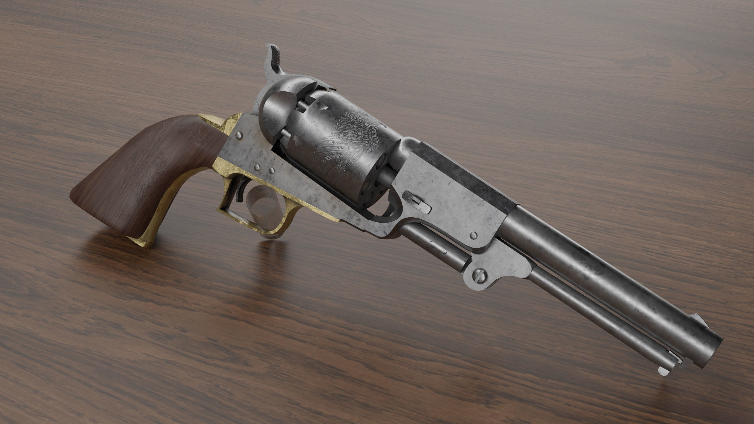 Colt Dragoon 3D model_2