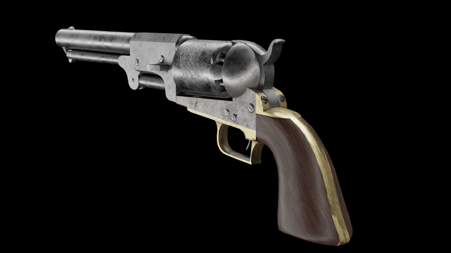 Colt Dragoon 3D model_9