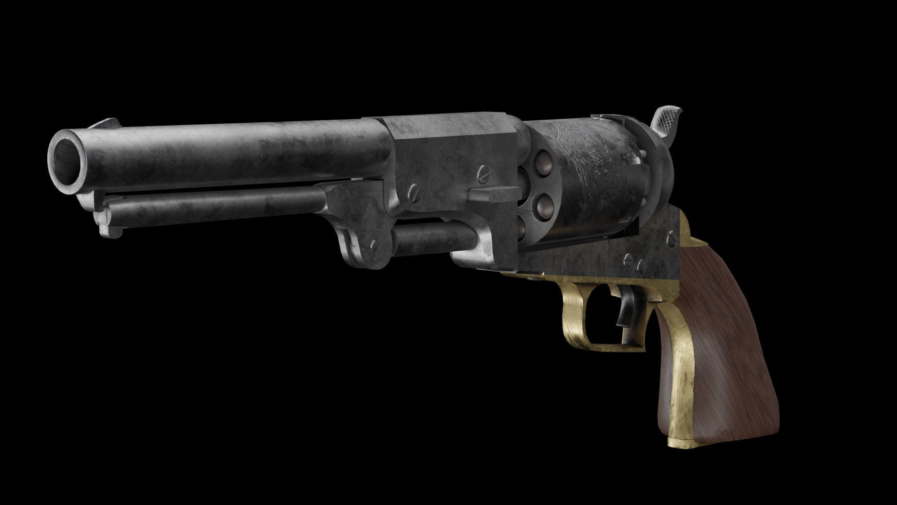 Colt Dragoon 3D model_5