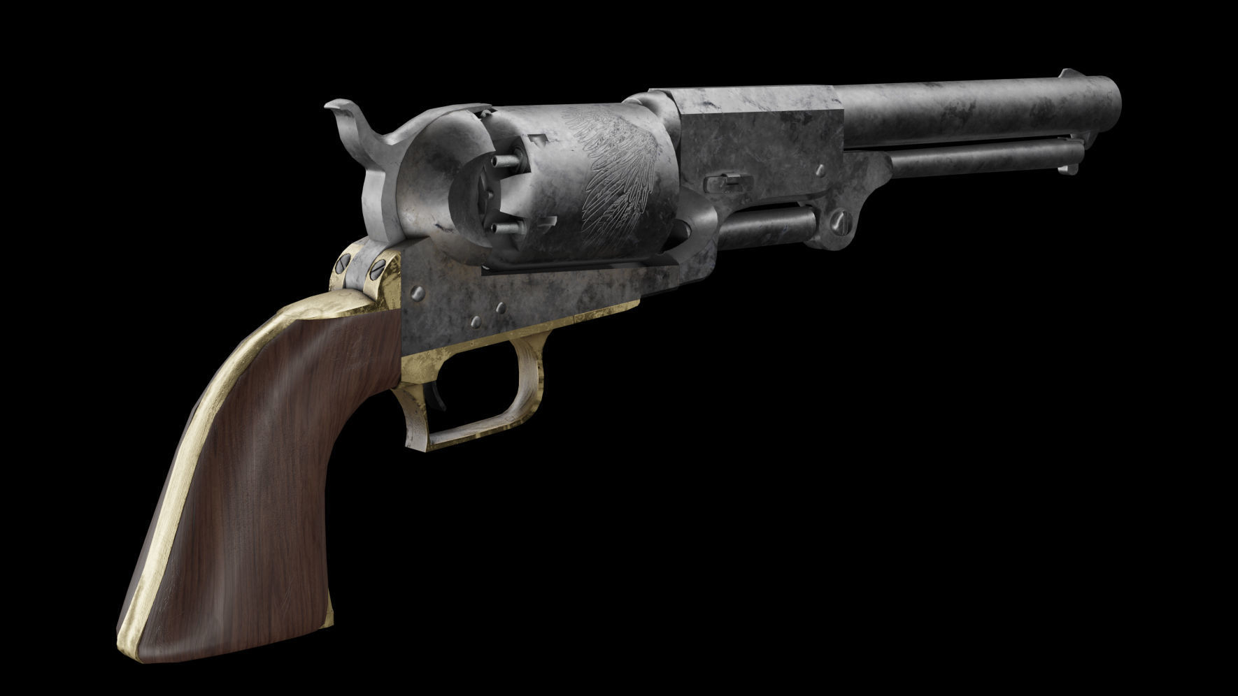 Colt Dragoon 3D model_8