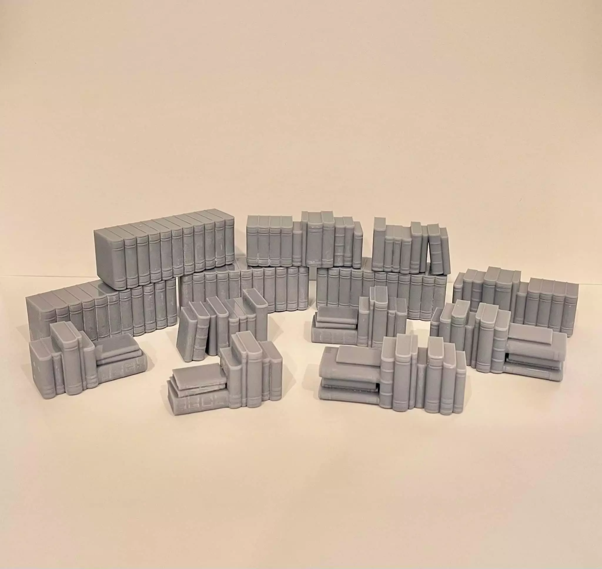 Dollhouse Miniature Book Clusters 3D print model_0