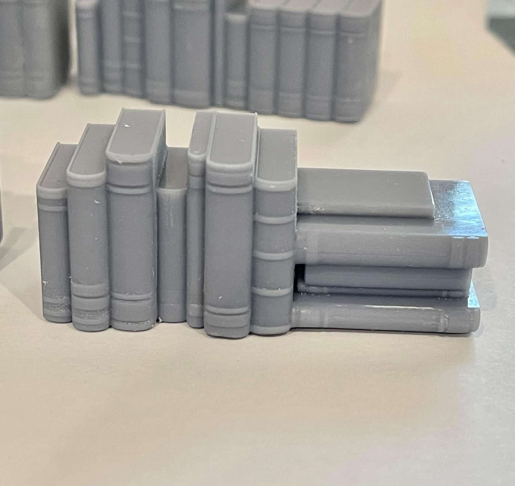 Dollhouse Miniature Book Clusters 3D print model_1