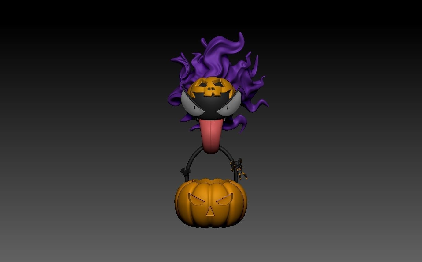 pokemon gastly halloween 3D print model_1