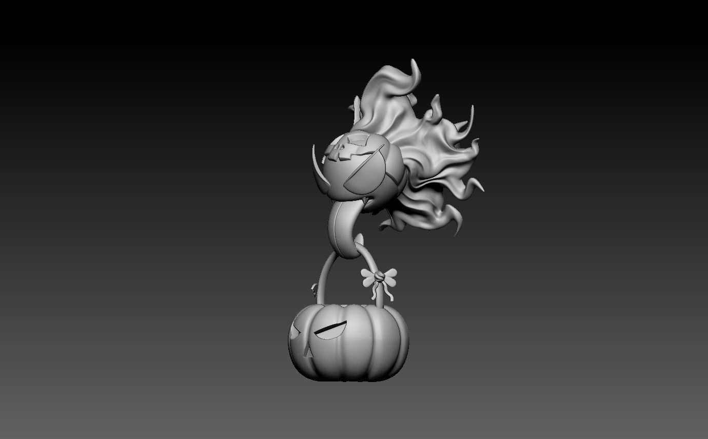 pokemon gastly halloween 3D print model_3