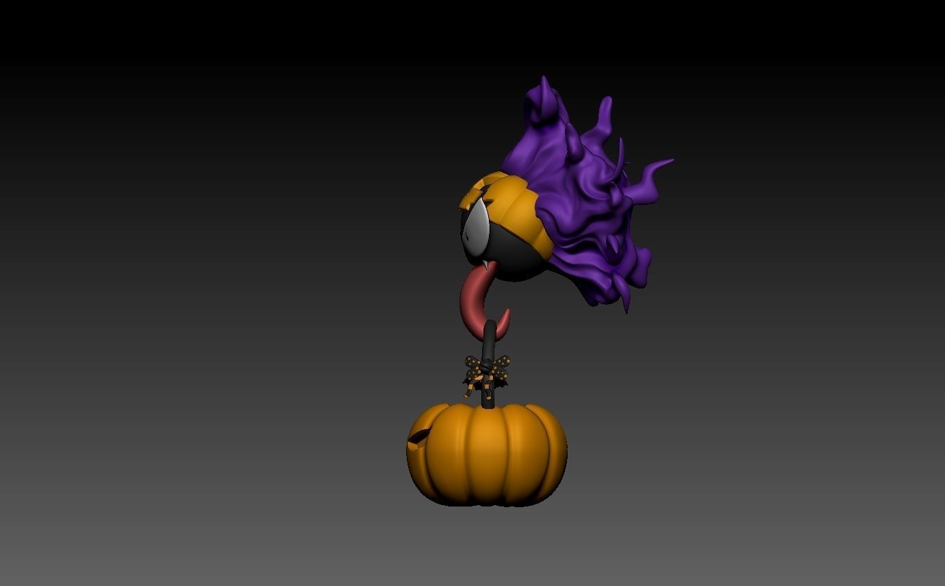 pokemon gastly halloween 3D print model_9
