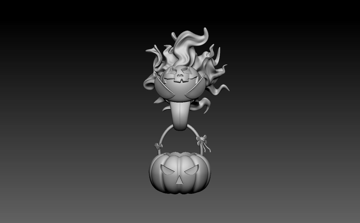 pokemon gastly halloween 3D print model_2