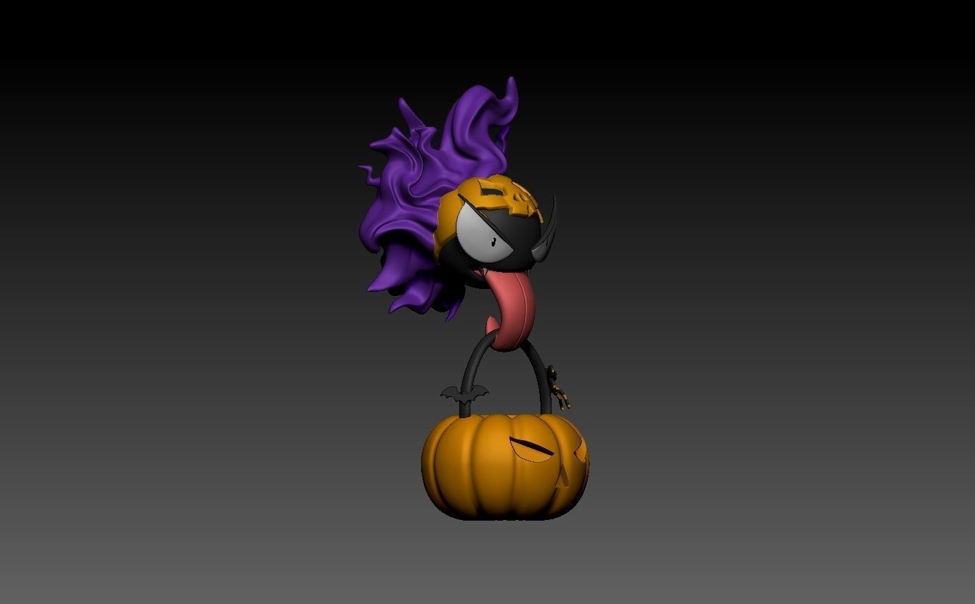 pokemon gastly halloween 3D print model_4