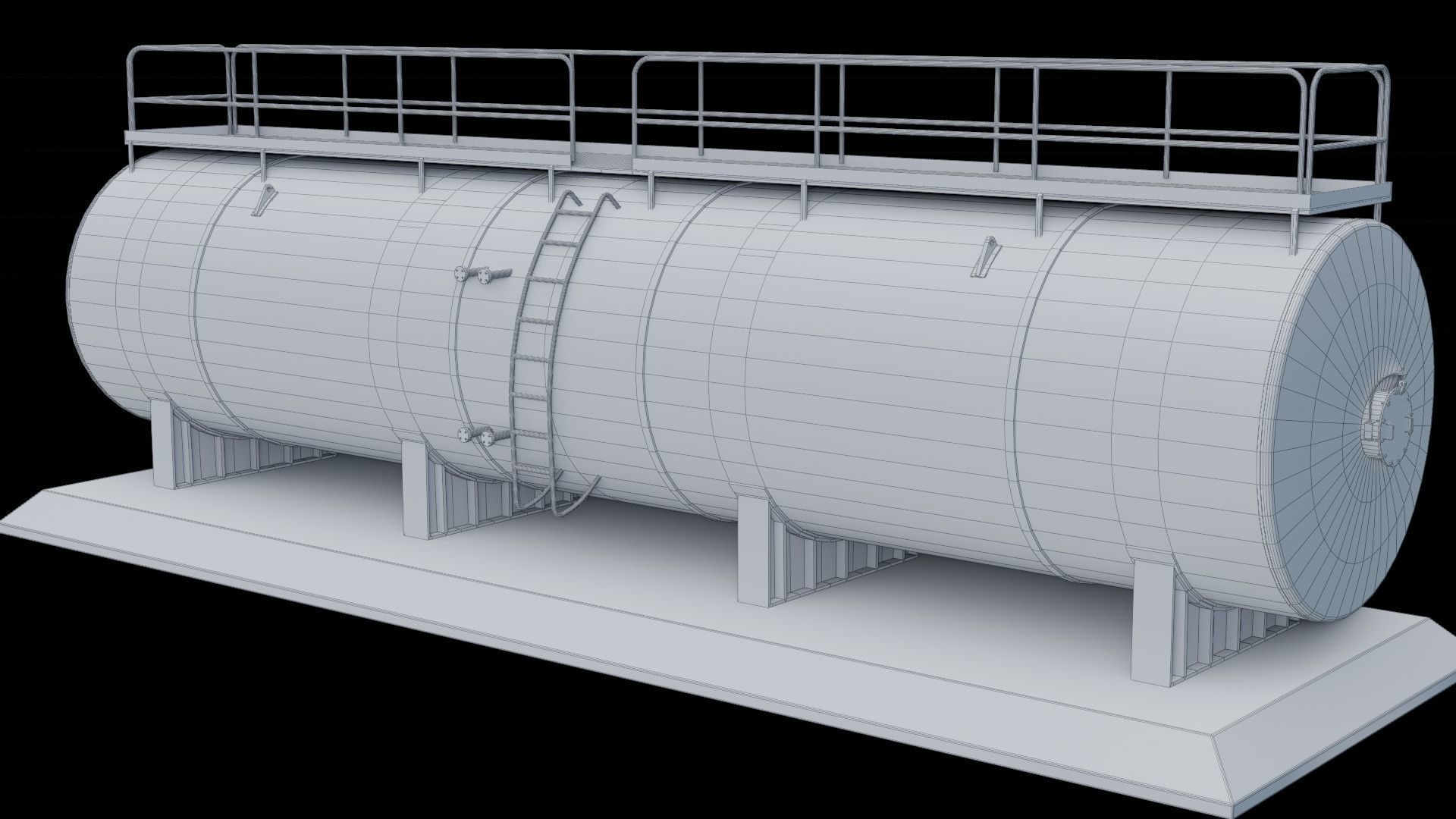 Oil storage tank 3A 3D model_7