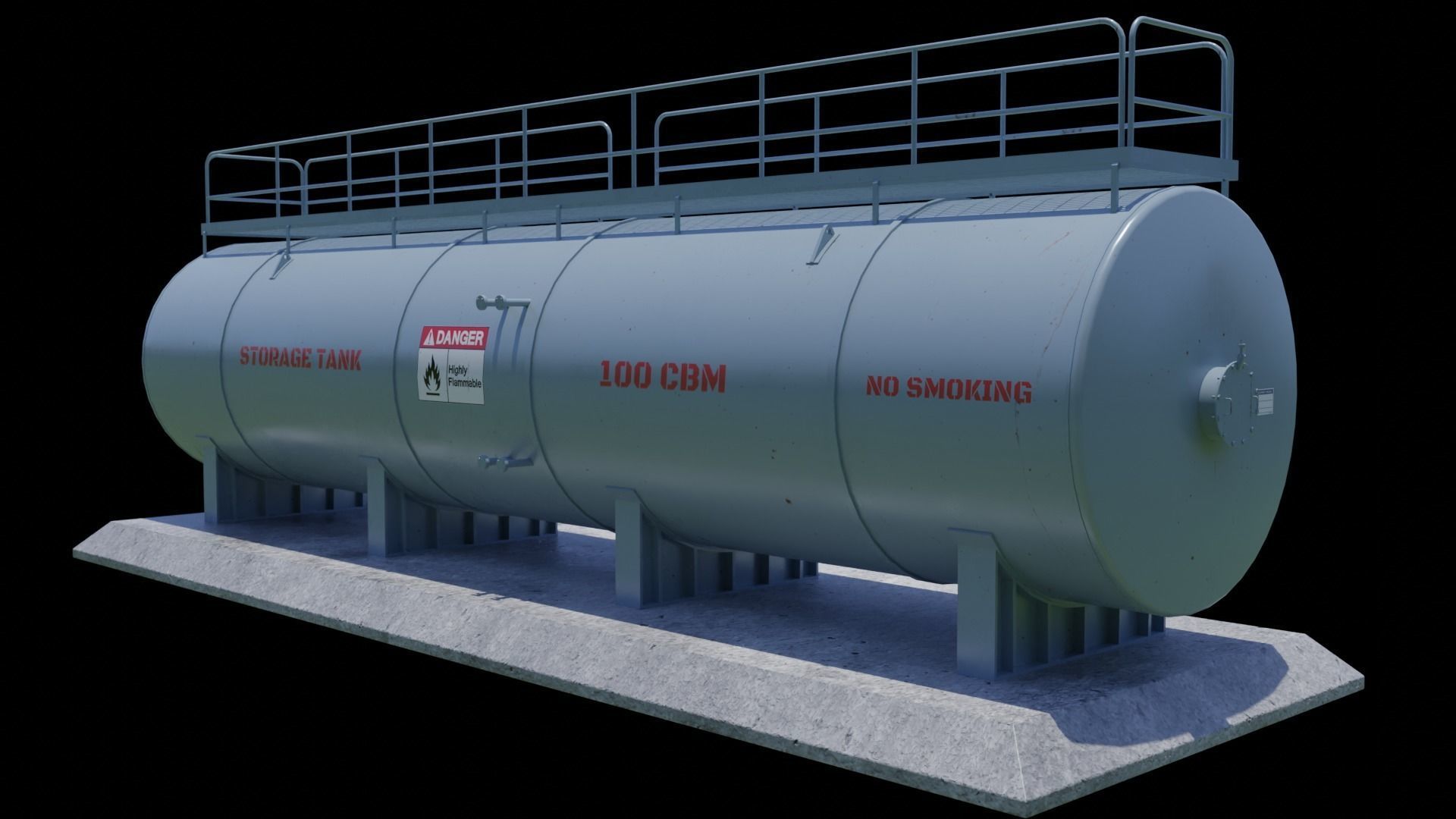 Oil storage tank 3A 3D model_2