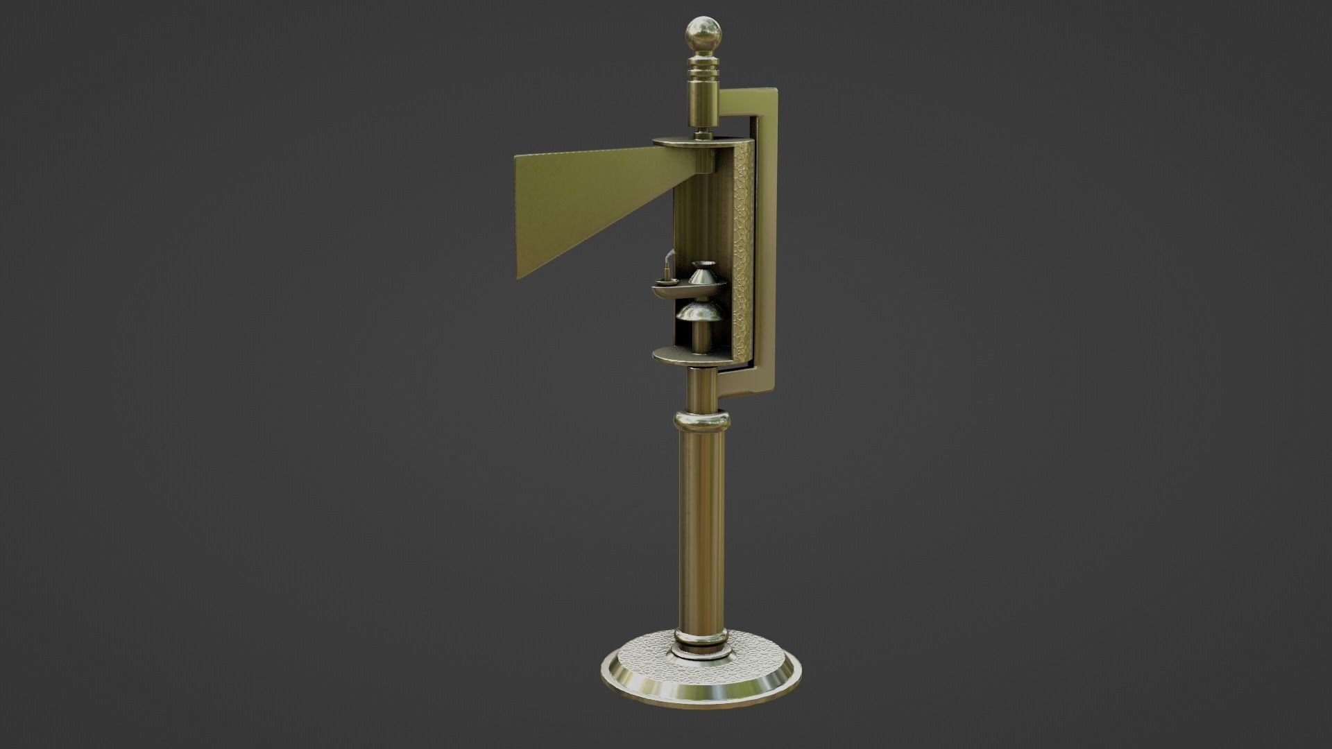 Unlit Candle Low-poly 3D model_8